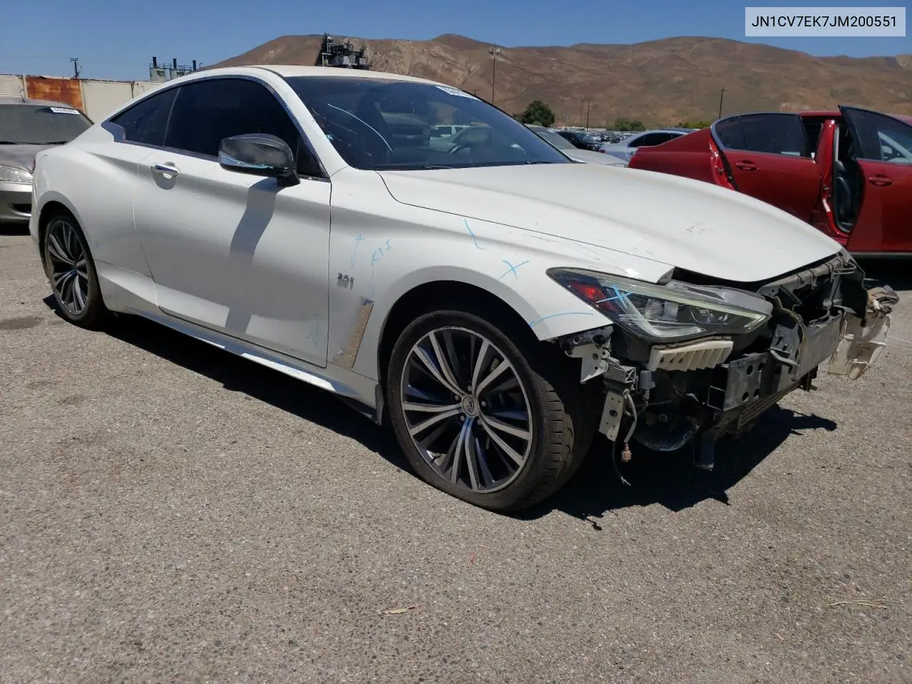 2018 Infiniti Q60 Pure VIN: JN1CV7EK7JM200551 Lot: 63847275