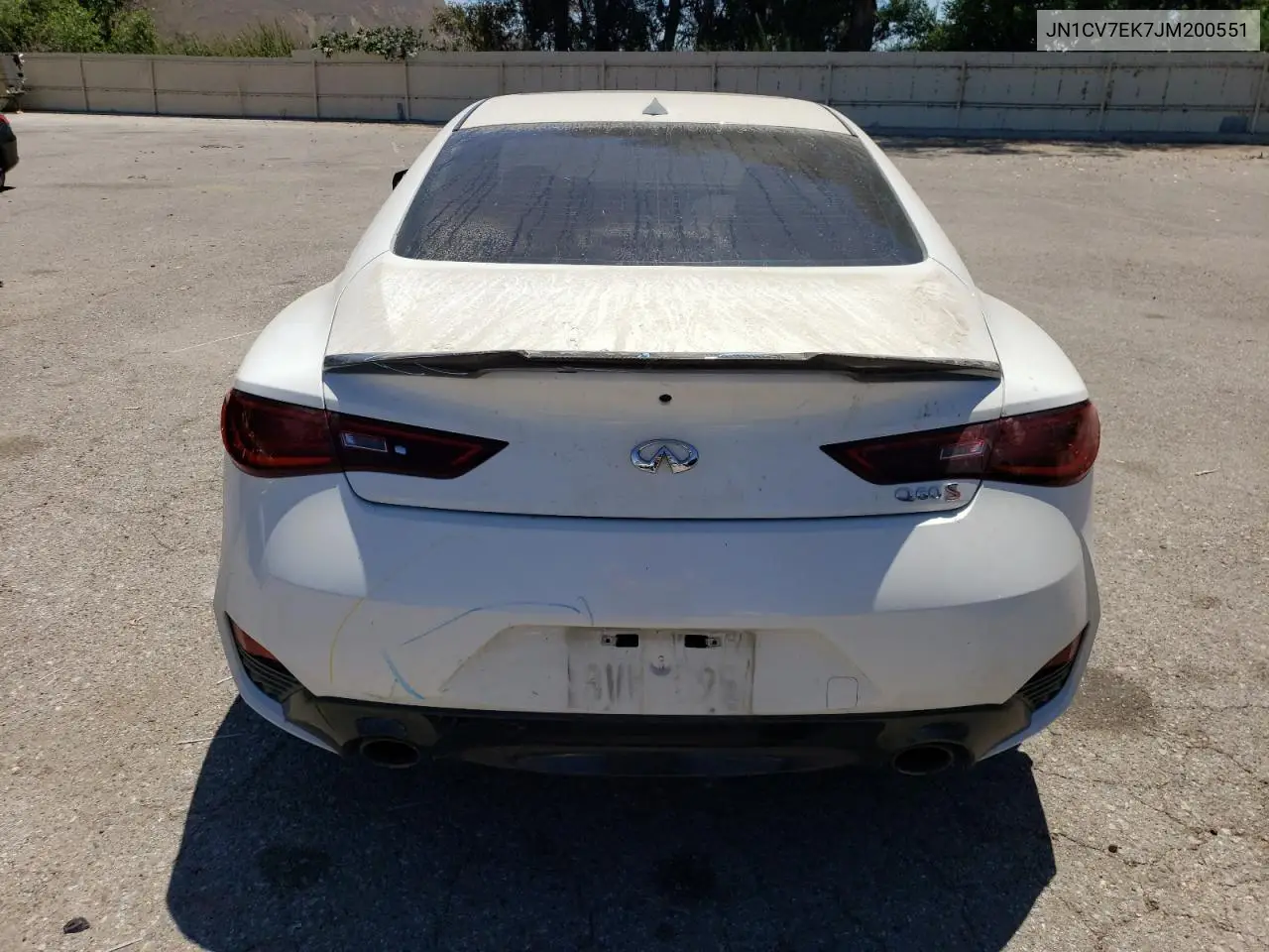 2018 Infiniti Q60 Pure VIN: JN1CV7EK7JM200551 Lot: 63847275