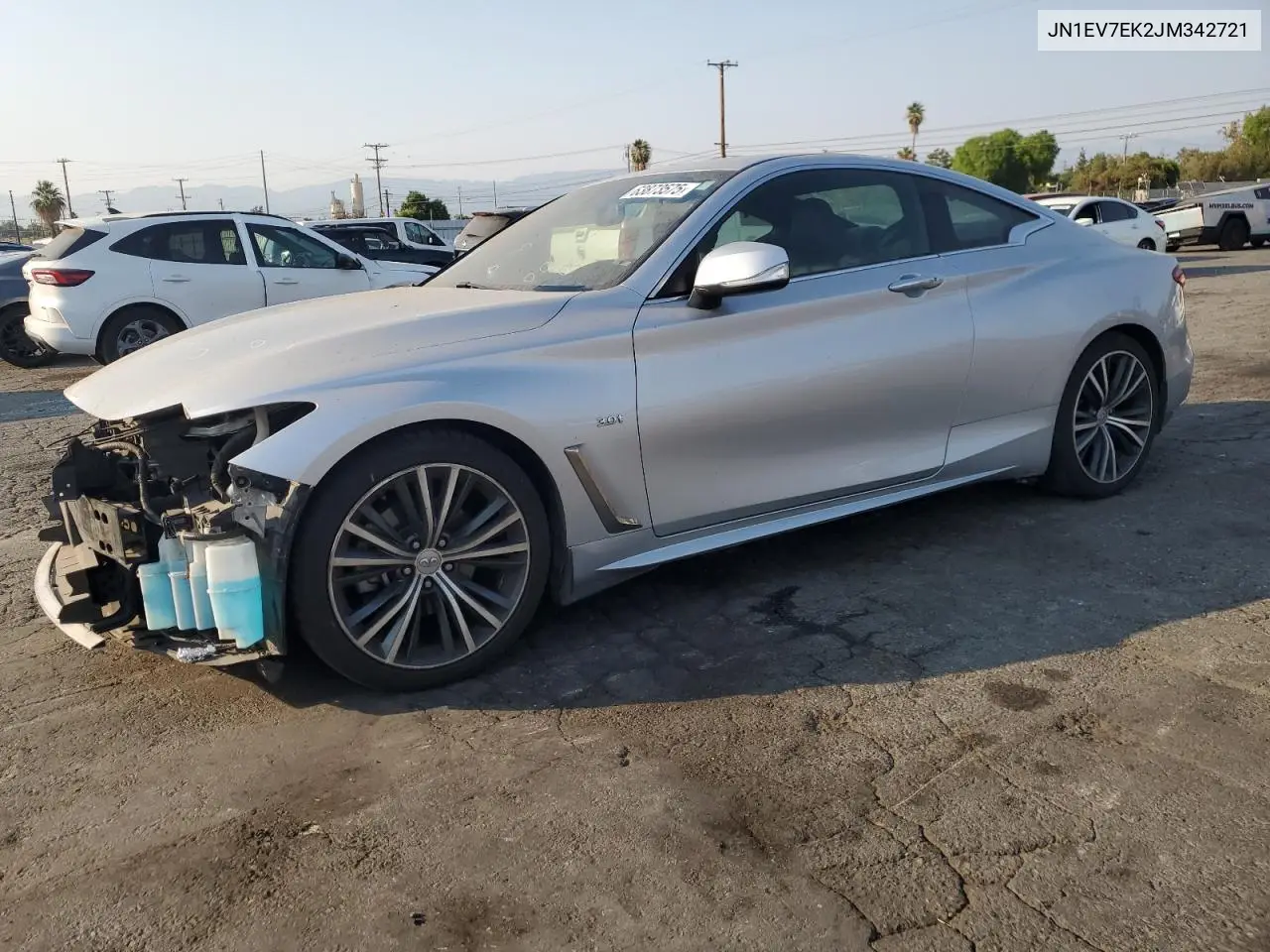 2018 Infiniti Q60 Luxe 300 VIN: JN1EV7EK2JM342721 Lot: 63873575