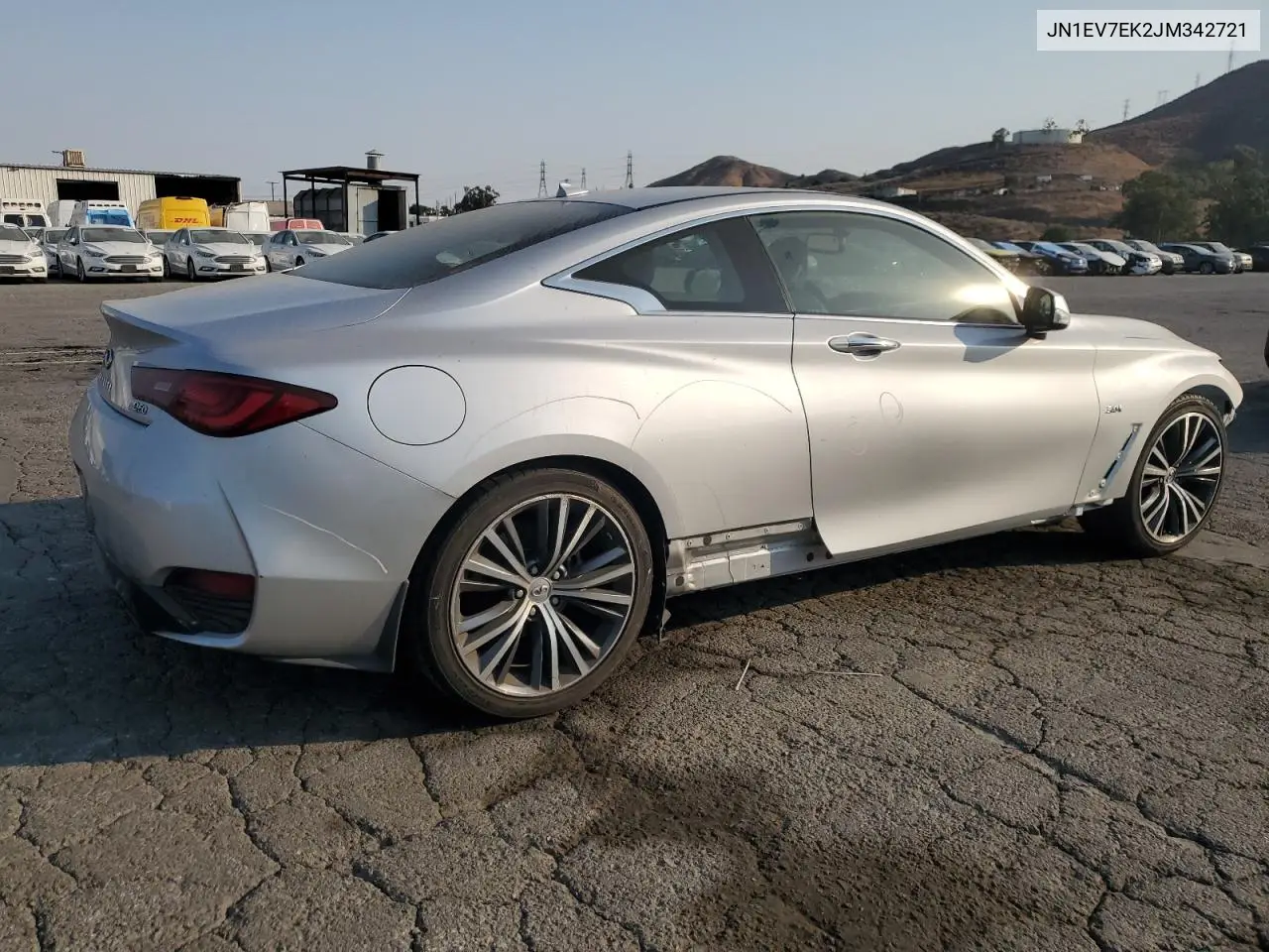 2018 Infiniti Q60 Luxe 300 VIN: JN1EV7EK2JM342721 Lot: 63873575