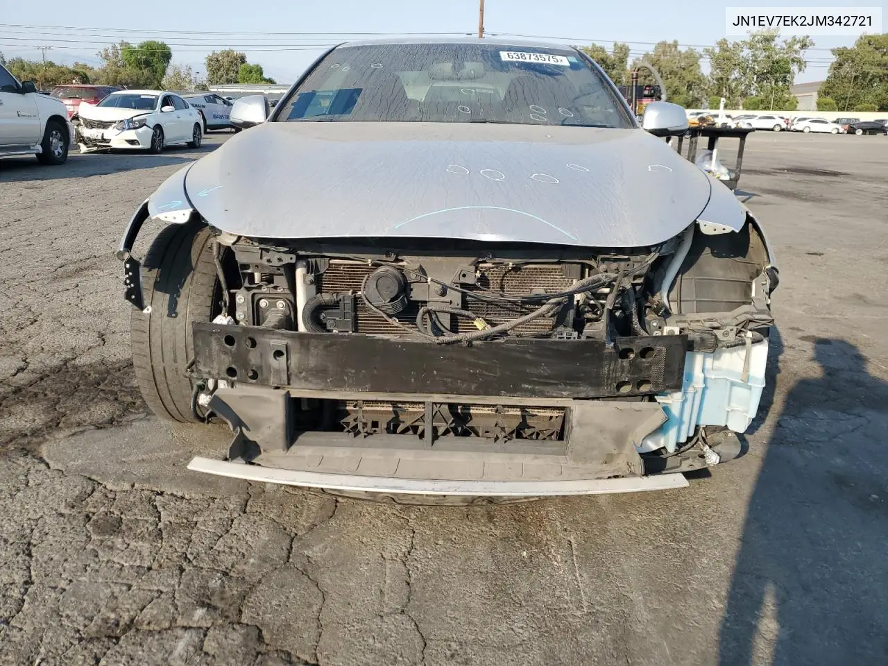2018 Infiniti Q60 Luxe 300 VIN: JN1EV7EK2JM342721 Lot: 63873575