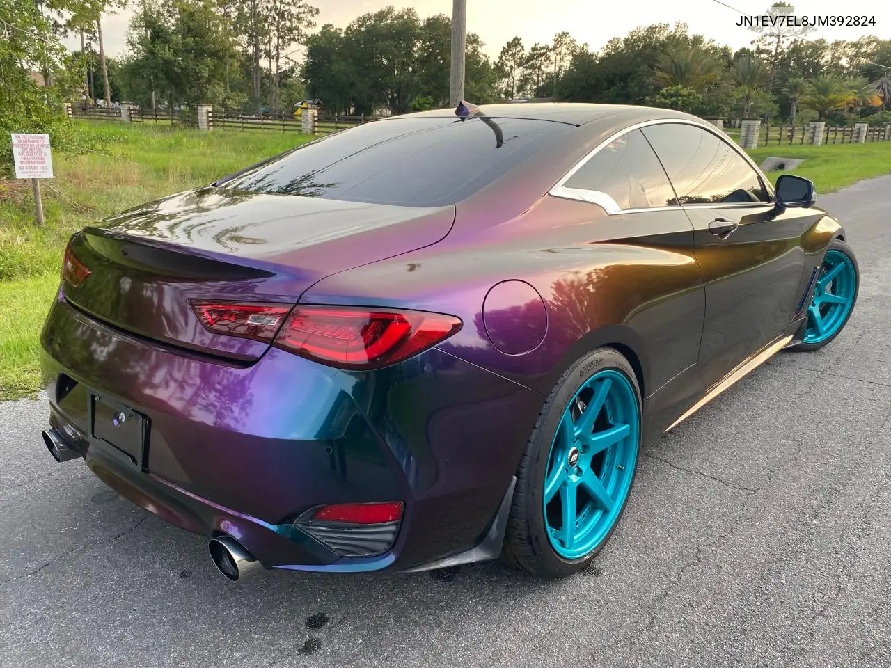 2018 Infiniti Q60 Luxe 300 VIN: JN1EV7EL8JM392824 Lot: 63905525