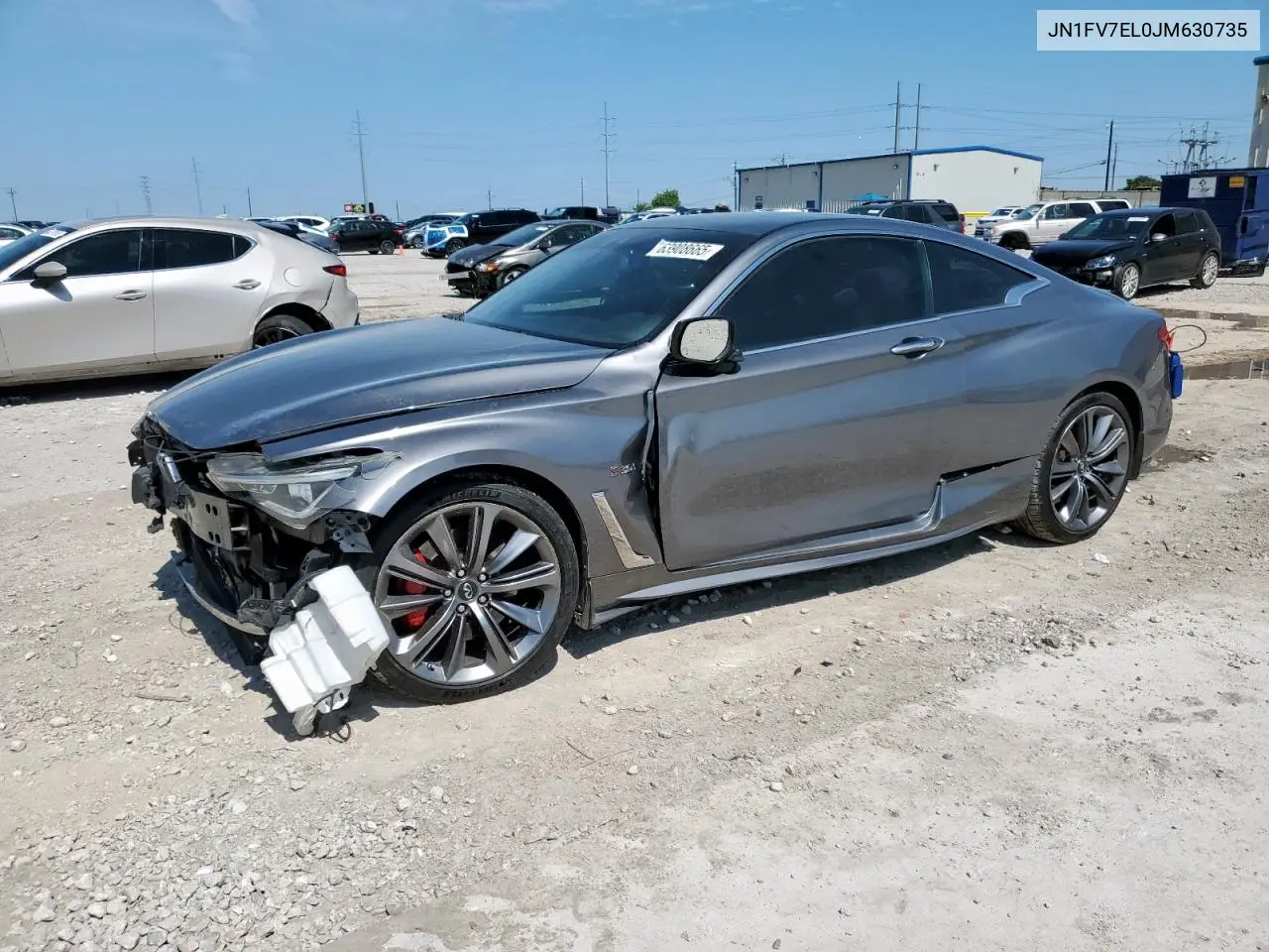 2018 Infiniti Q60 Red Sport 400 VIN: JN1FV7EL0JM630735 Lot: 63908665