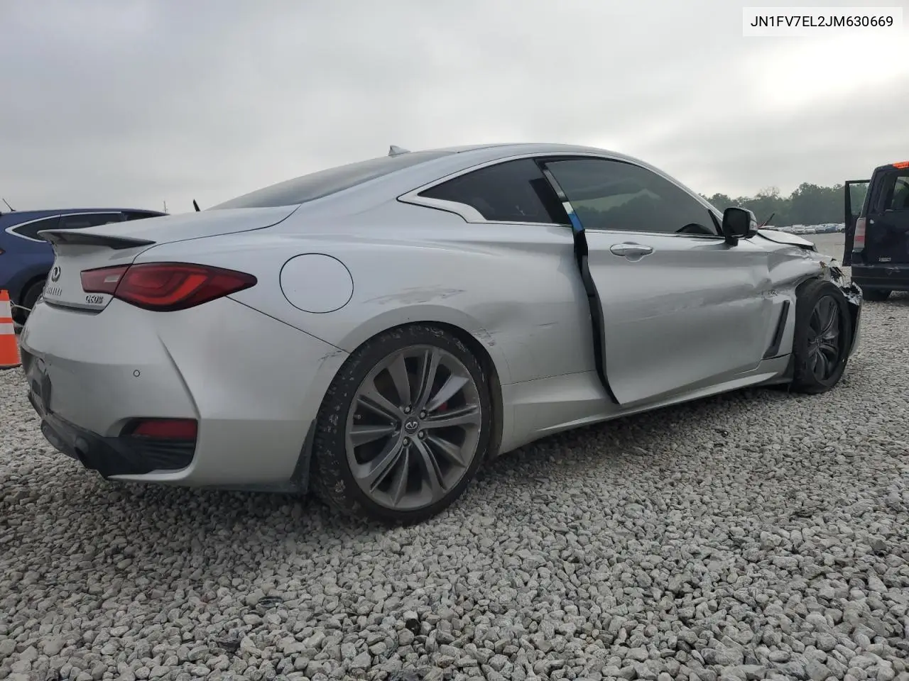 2018 Infiniti Q60 Red Sport 400 VIN: JN1FV7EL2JM630669 Lot: 64056345