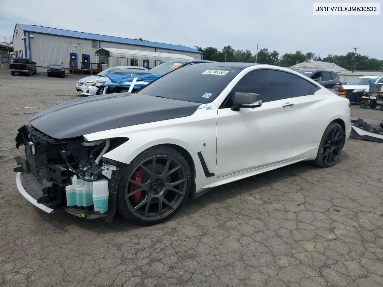 2018 Infiniti Q60 Red Sport 400 VIN: JN1FV7ELXJM630533 Lot: 64106665