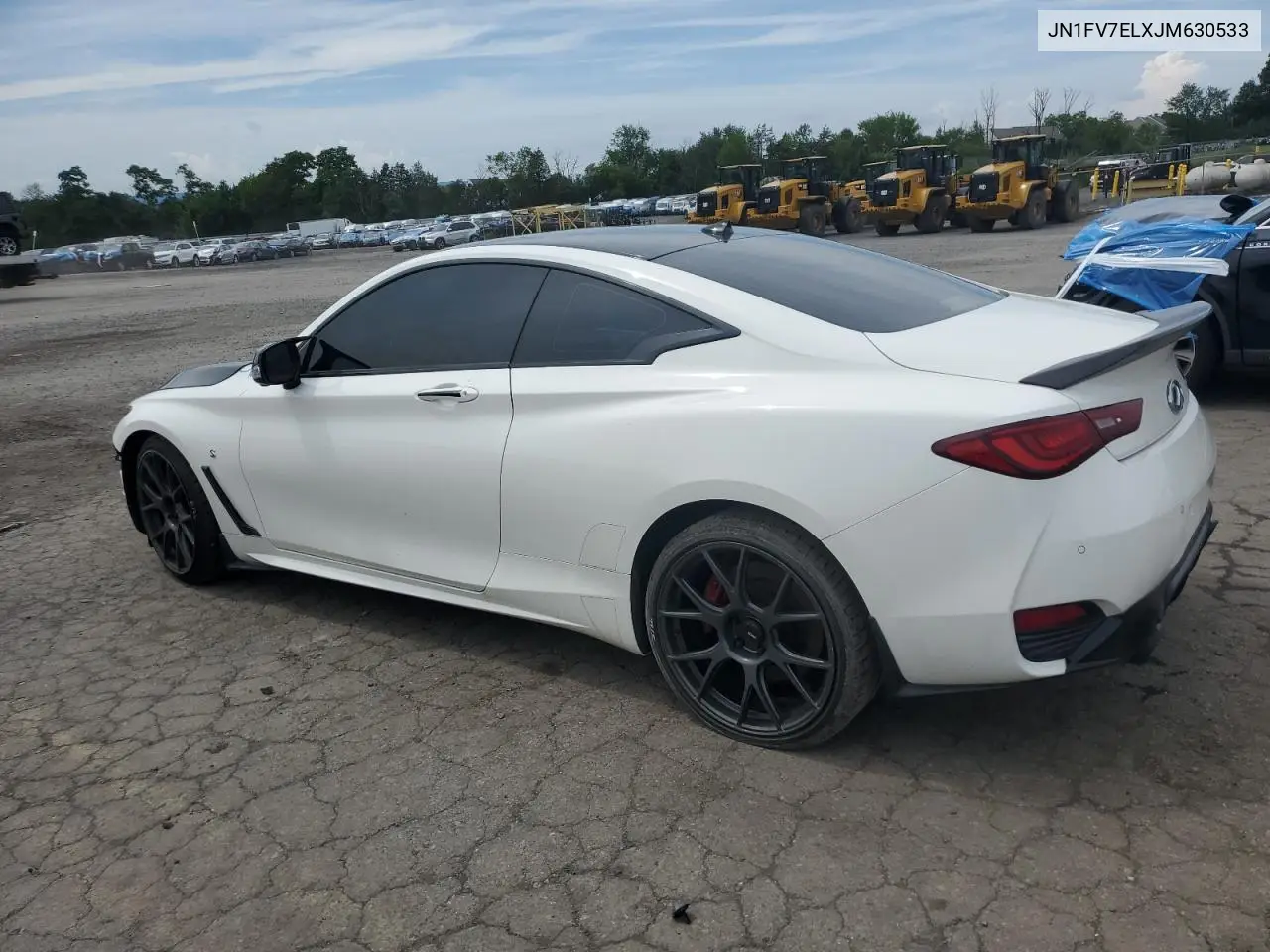 2018 Infiniti Q60 Red Sport 400 VIN: JN1FV7ELXJM630533 Lot: 64106665