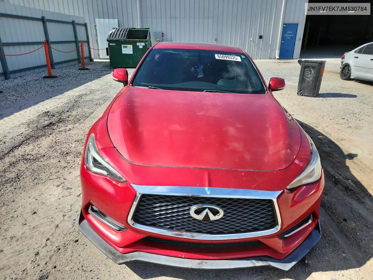 2018 Infiniti Q60 Red Sport 400 VIN: JN1FV7EK7JM530784 Lot: 65099335
