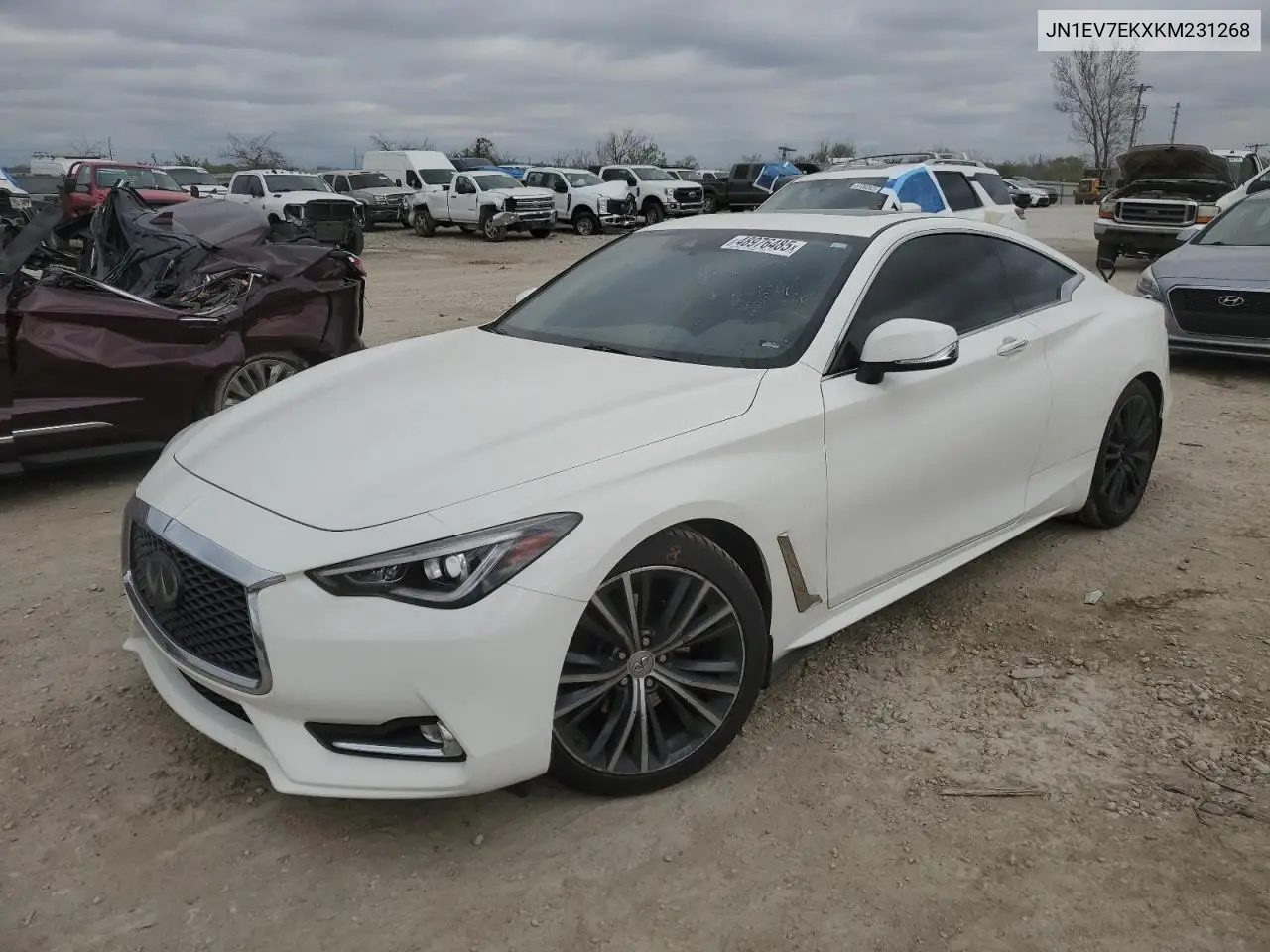 2019 Infiniti Q60 Pure VIN: JN1EV7EKXKM231268 Lot: 48976485