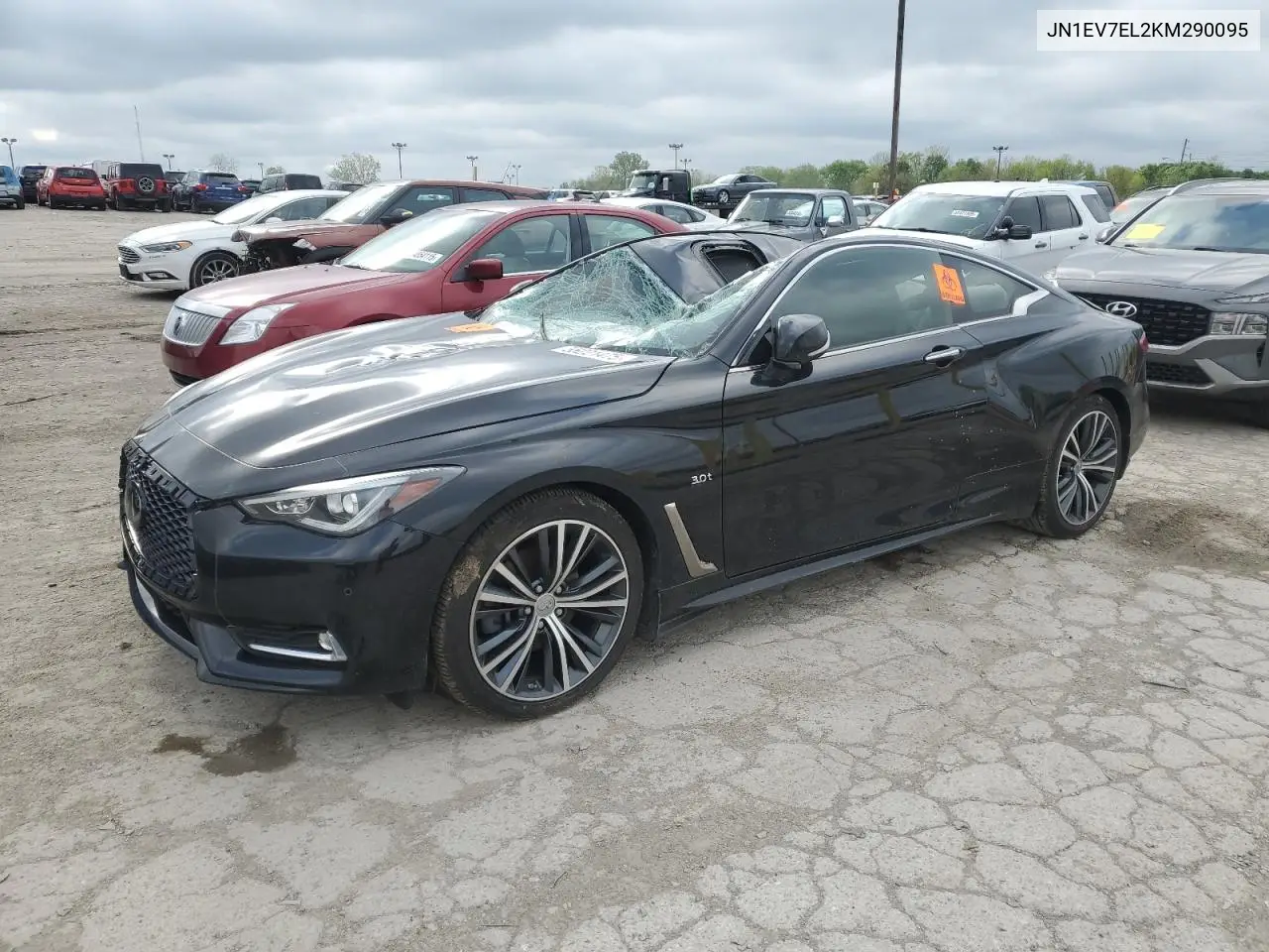 2019 Infiniti Q60 Pure VIN: JN1EV7EL2KM290095 Lot: 55221475