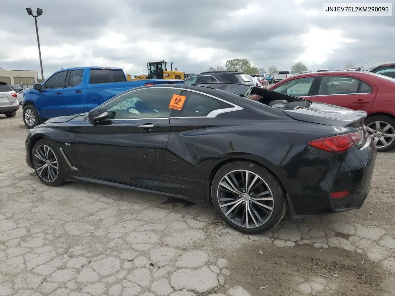 2019 Infiniti Q60 Pure VIN: JN1EV7EL2KM290095 Lot: 55221475