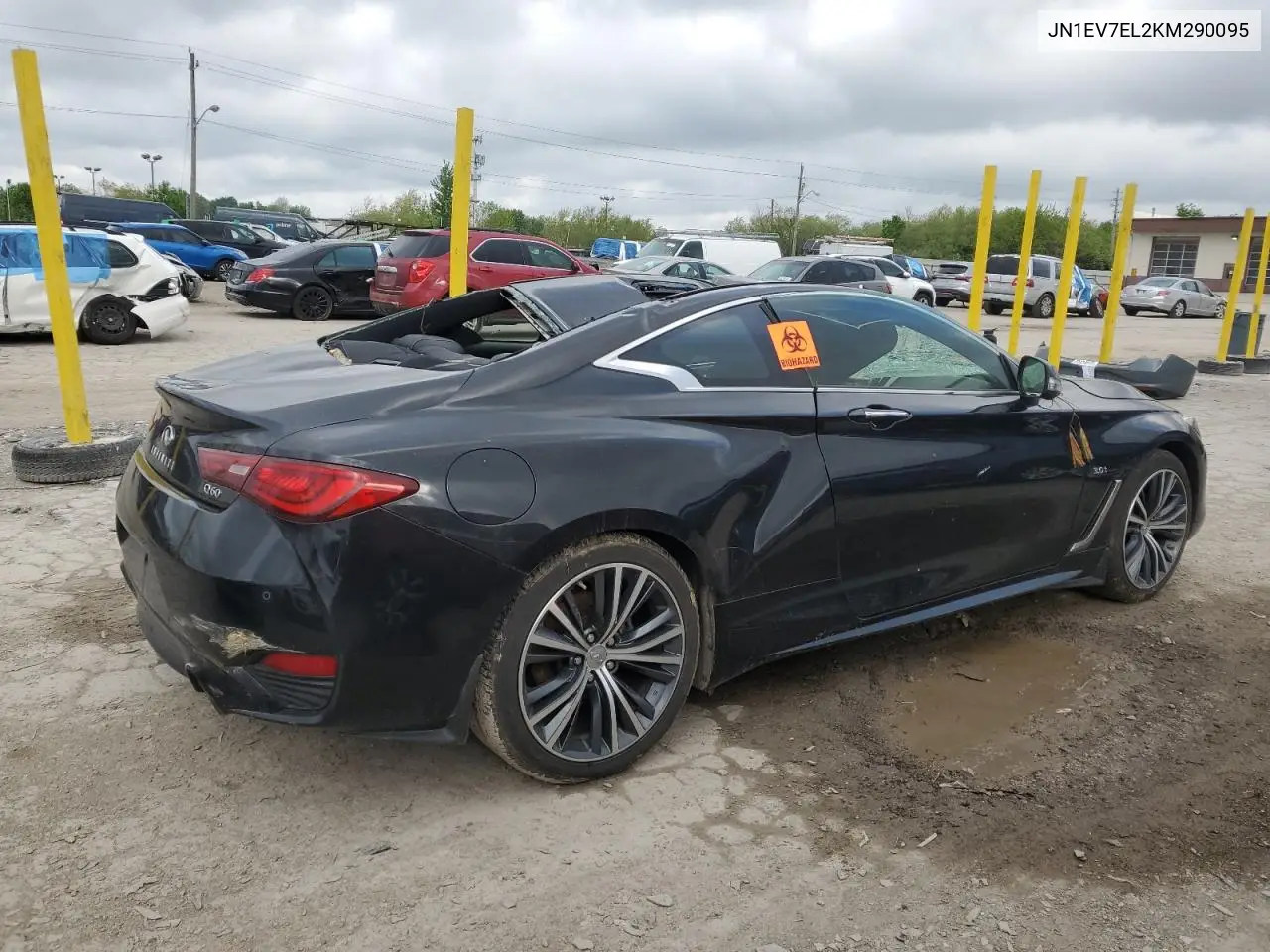 2019 Infiniti Q60 Pure VIN: JN1EV7EL2KM290095 Lot: 55221475