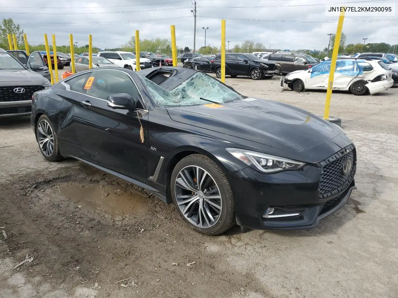 2019 Infiniti Q60 Pure VIN: JN1EV7EL2KM290095 Lot: 55221475