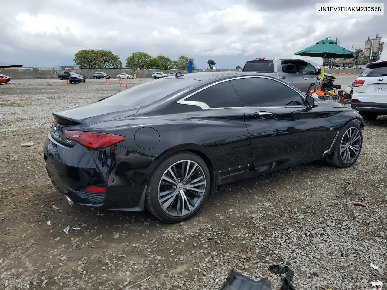 2019 Infiniti Q60 Pure VIN: JN1EV7EK6KM230568 Lot: 55646995