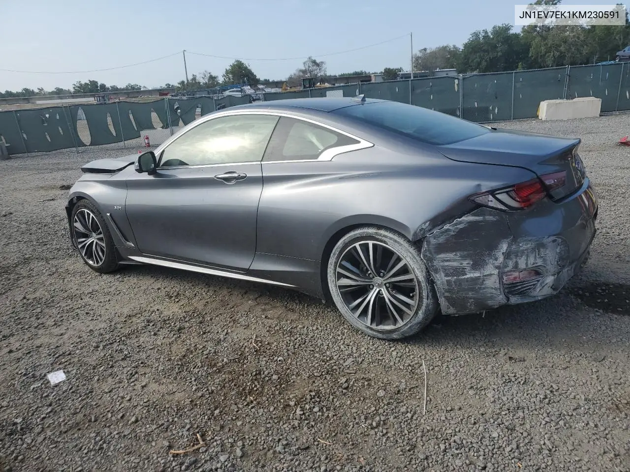 2019 Infiniti Q60 Pure VIN: JN1EV7EK1KM230591 Lot: 56387755