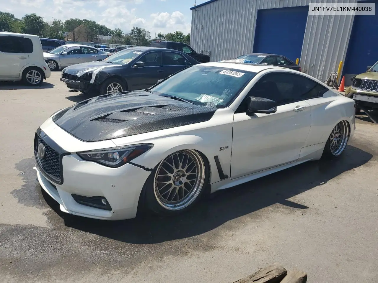 2019 Infiniti Q60 Red Sport 400 VIN: JN1FV7EL1KM440038 Lot: 59357055