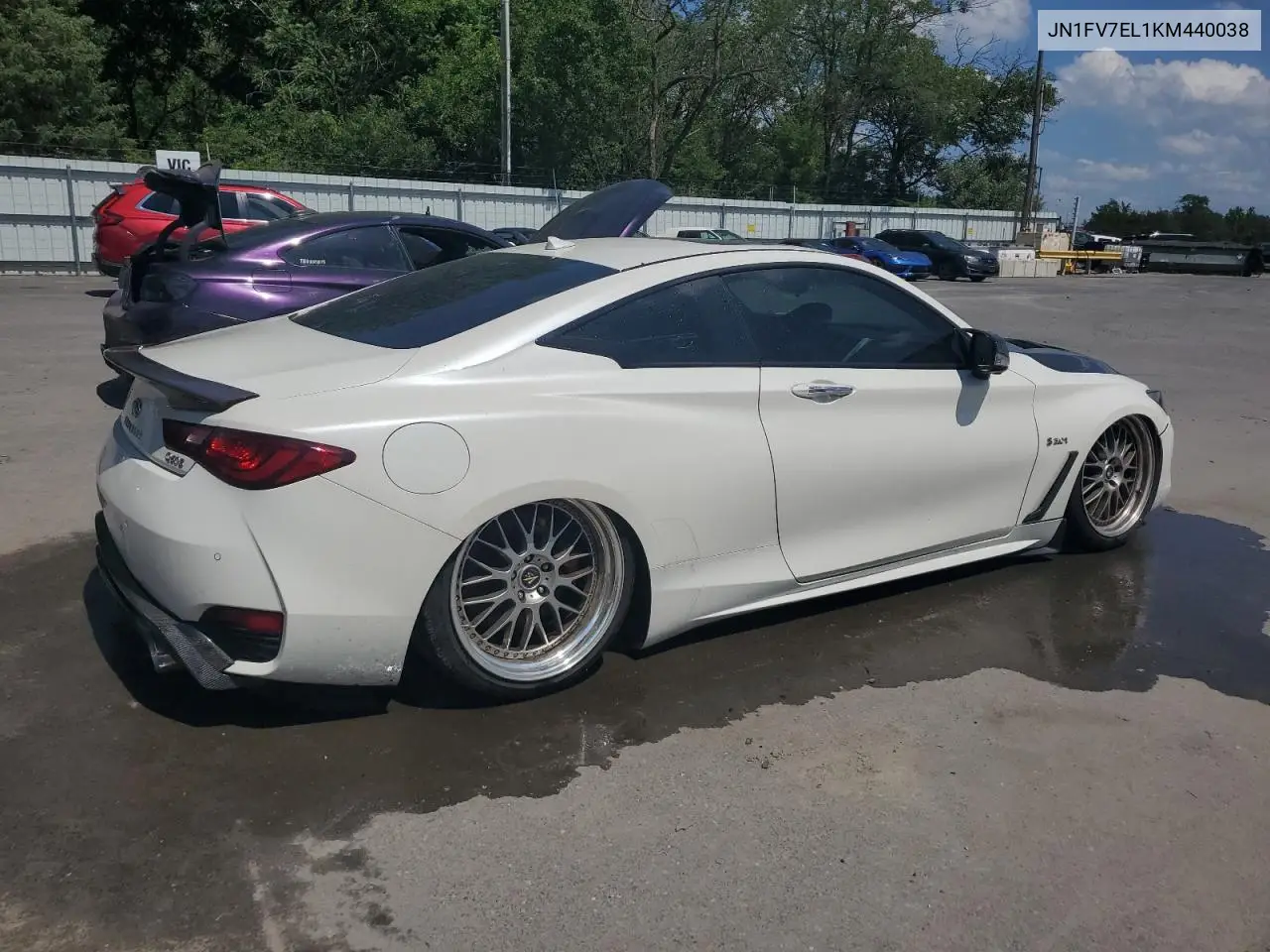2019 Infiniti Q60 Red Sport 400 VIN: JN1FV7EL1KM440038 Lot: 59357055
