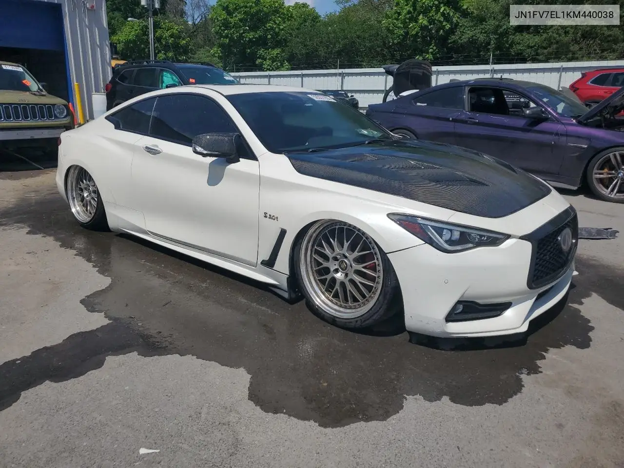 2019 Infiniti Q60 Red Sport 400 VIN: JN1FV7EL1KM440038 Lot: 59357055