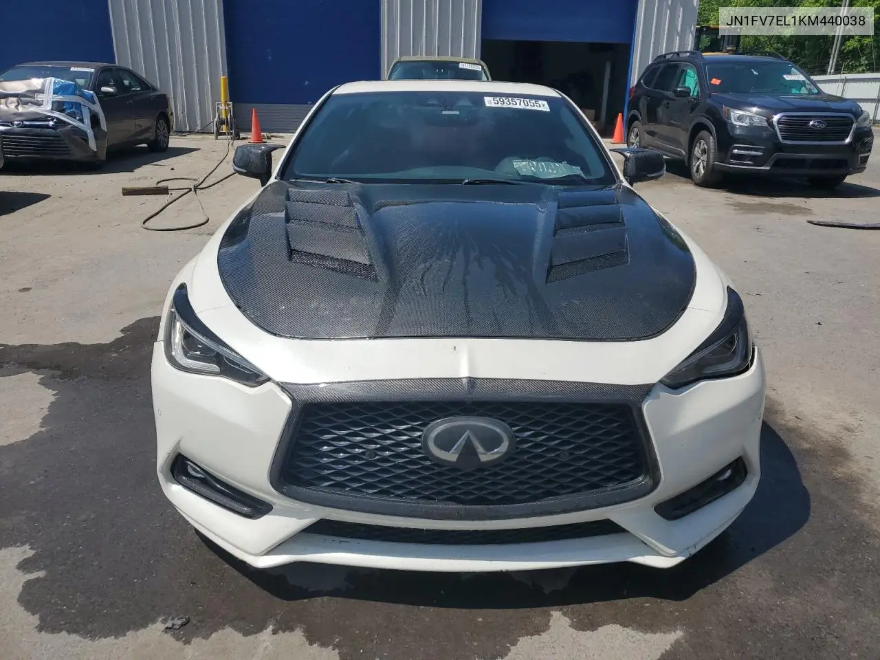 2019 Infiniti Q60 Red Sport 400 VIN: JN1FV7EL1KM440038 Lot: 59357055