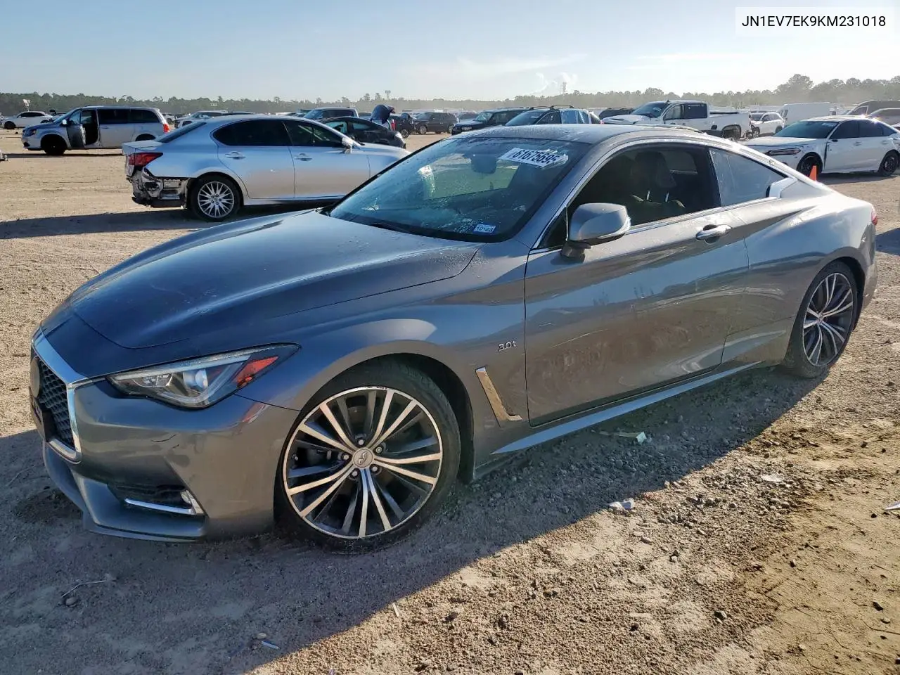 2019 Infiniti Q60 Pure VIN: JN1EV7EK9KM231018 Lot: 61675695