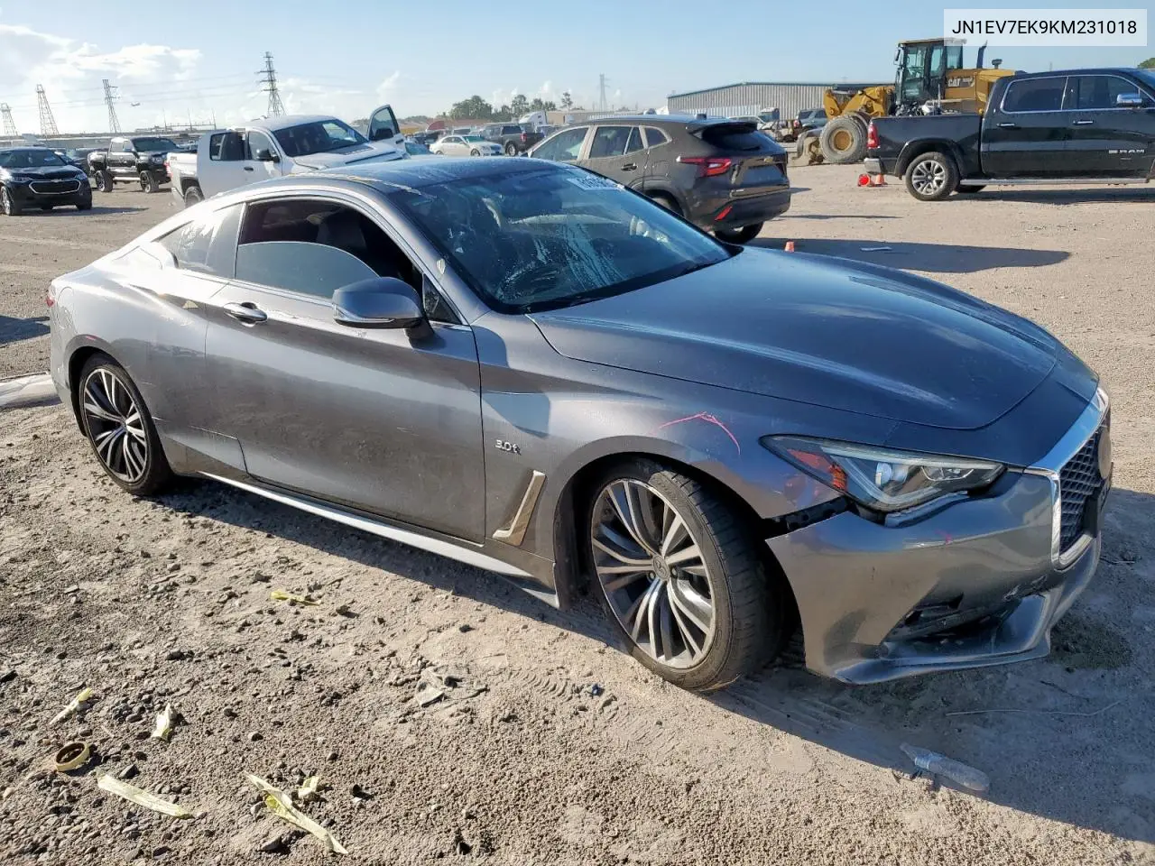 2019 Infiniti Q60 Pure VIN: JN1EV7EK9KM231018 Lot: 61675695