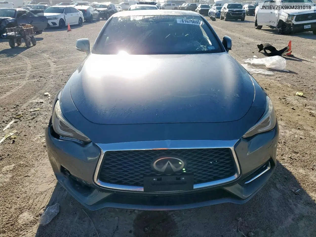 2019 Infiniti Q60 Pure VIN: JN1EV7EK9KM231018 Lot: 61675695