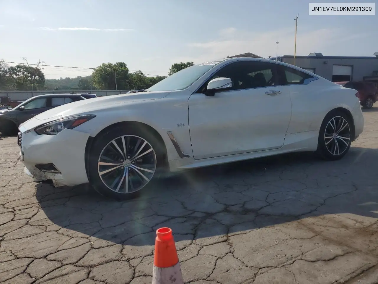 2019 Infiniti Q60 Pure VIN: JN1EV7EL0KM291309 Lot: 62583745