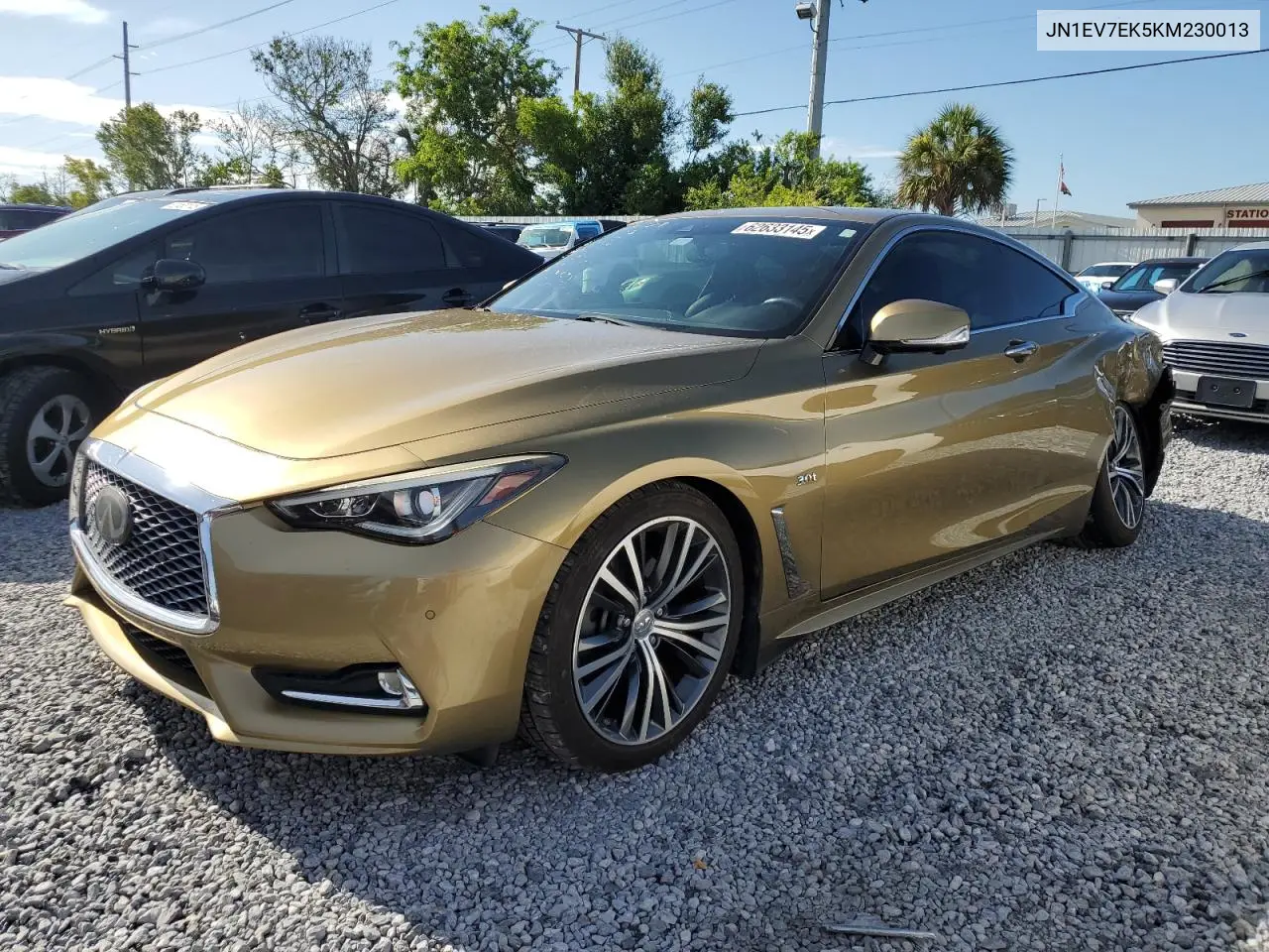 2019 Infiniti Q60 Pure VIN: JN1EV7EK5KM230013 Lot: 62633145