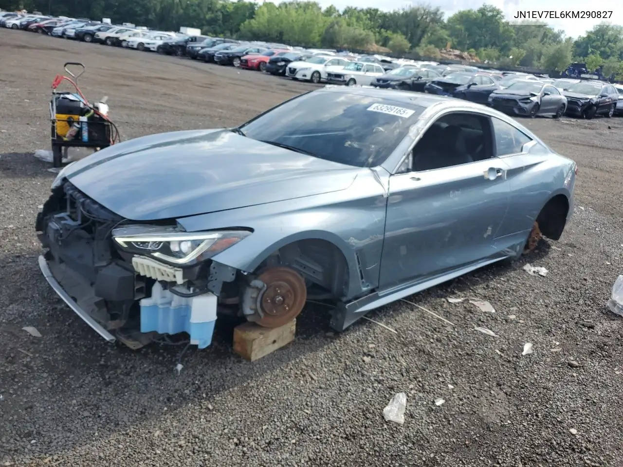 2019 Infiniti Q60 Pure VIN: JN1EV7EL6KM290827 Lot: 63299165