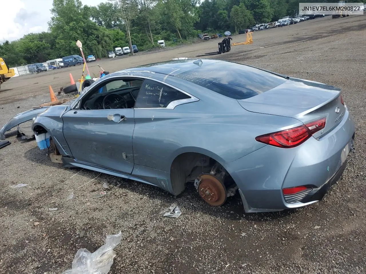 2019 Infiniti Q60 Pure VIN: JN1EV7EL6KM290827 Lot: 63299165