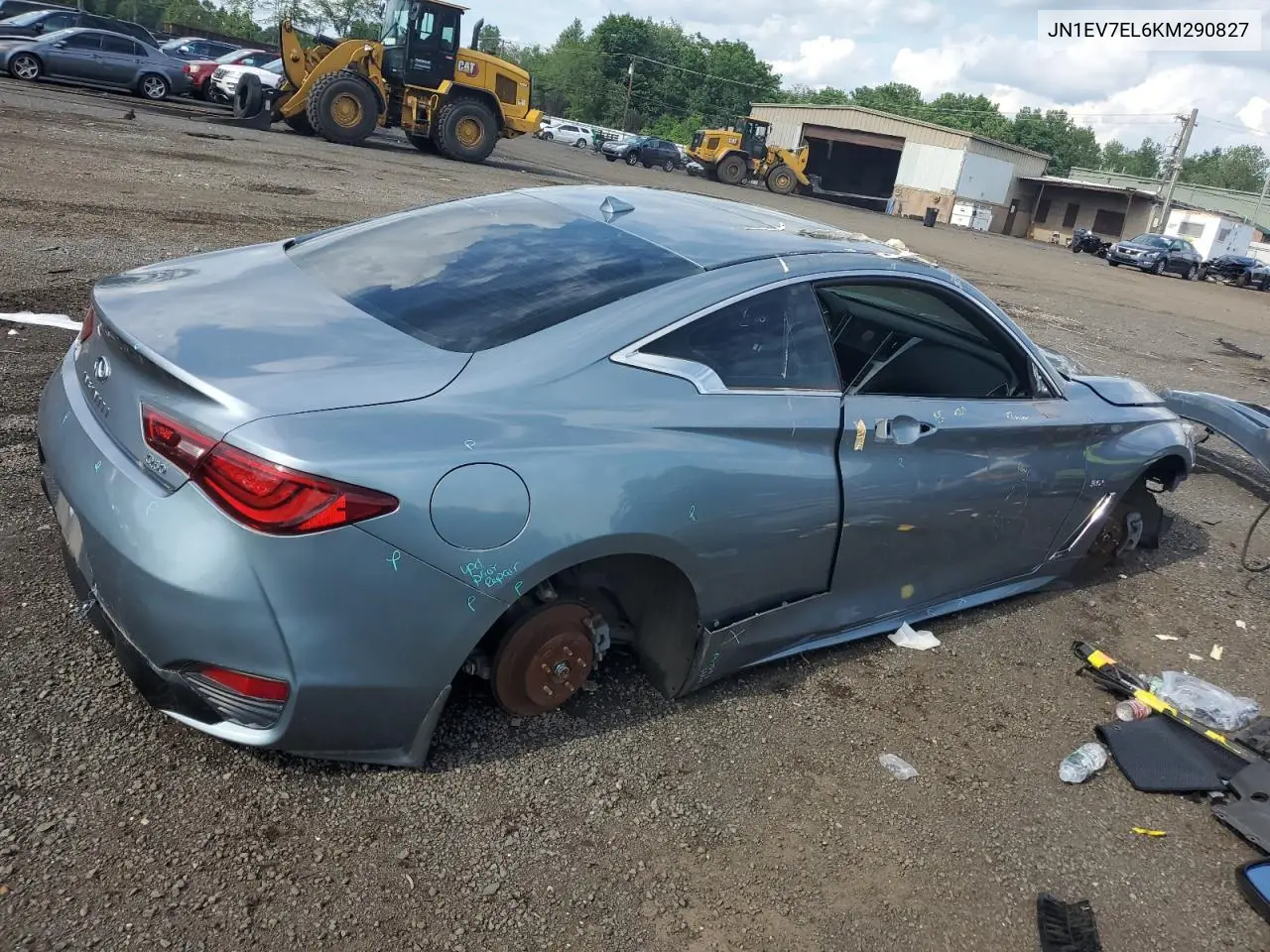 2019 Infiniti Q60 Pure VIN: JN1EV7EL6KM290827 Lot: 63299165