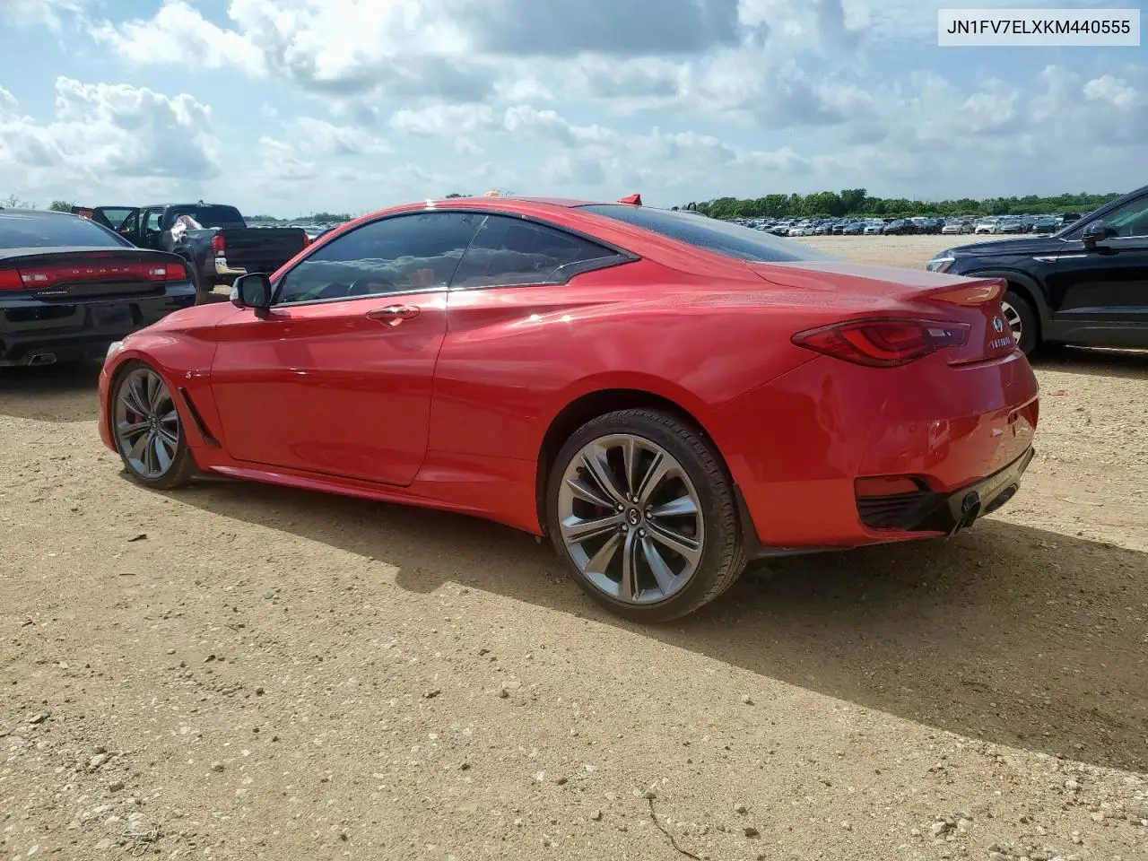 2019 Infiniti Q60 Red Sport 400 VIN: JN1FV7ELXKM440555 Lot: 63371305