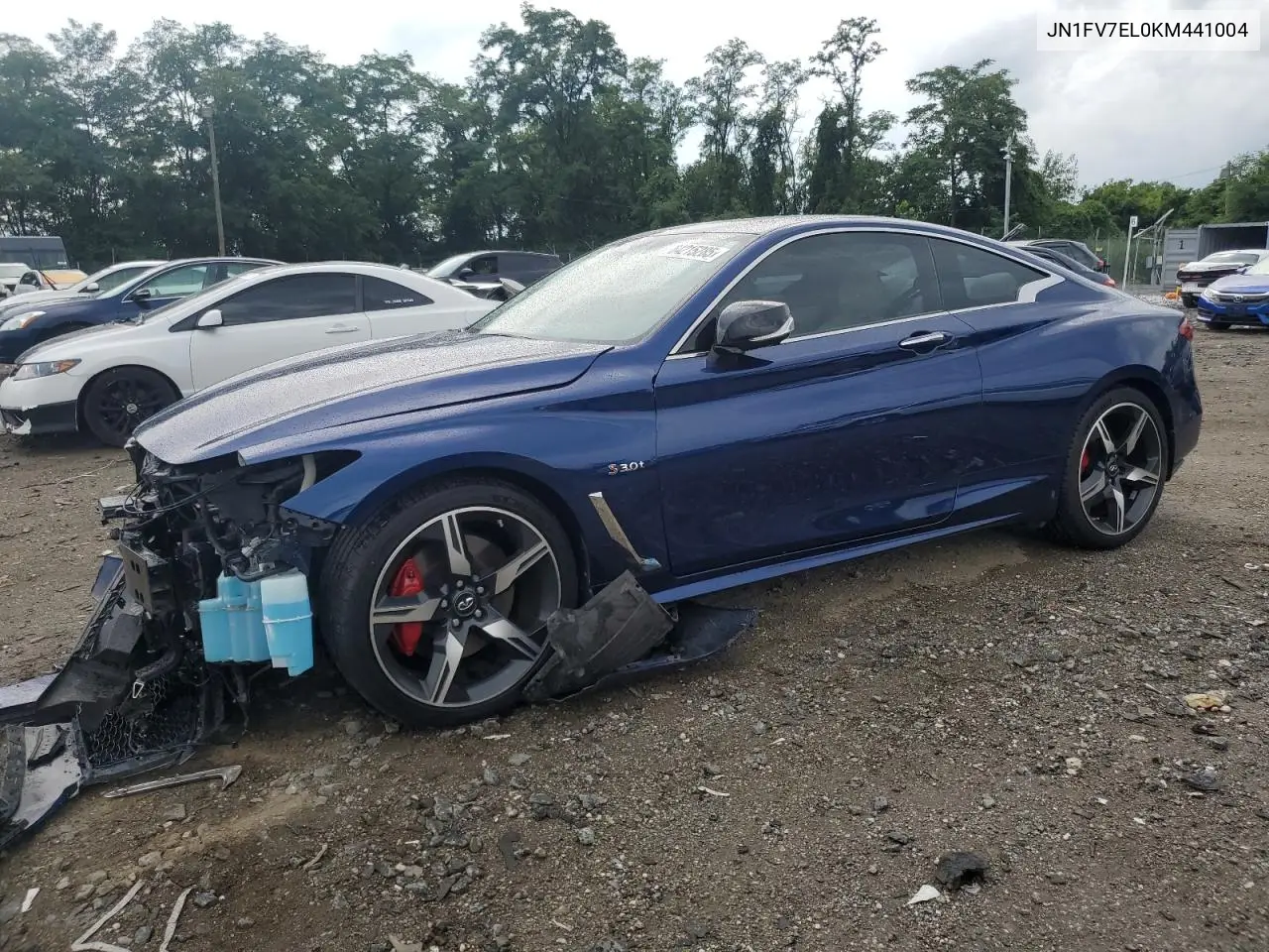 2019 Infiniti Q60 Red Sport 400 VIN: JN1FV7EL0KM441004 Lot: 64215285
