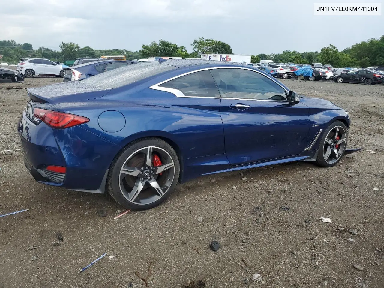 2019 Infiniti Q60 Red Sport 400 VIN: JN1FV7EL0KM441004 Lot: 64215285