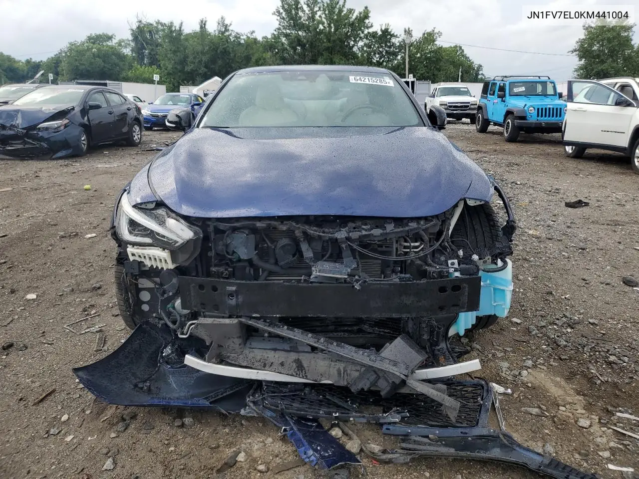 2019 Infiniti Q60 Red Sport 400 VIN: JN1FV7EL0KM441004 Lot: 64215285