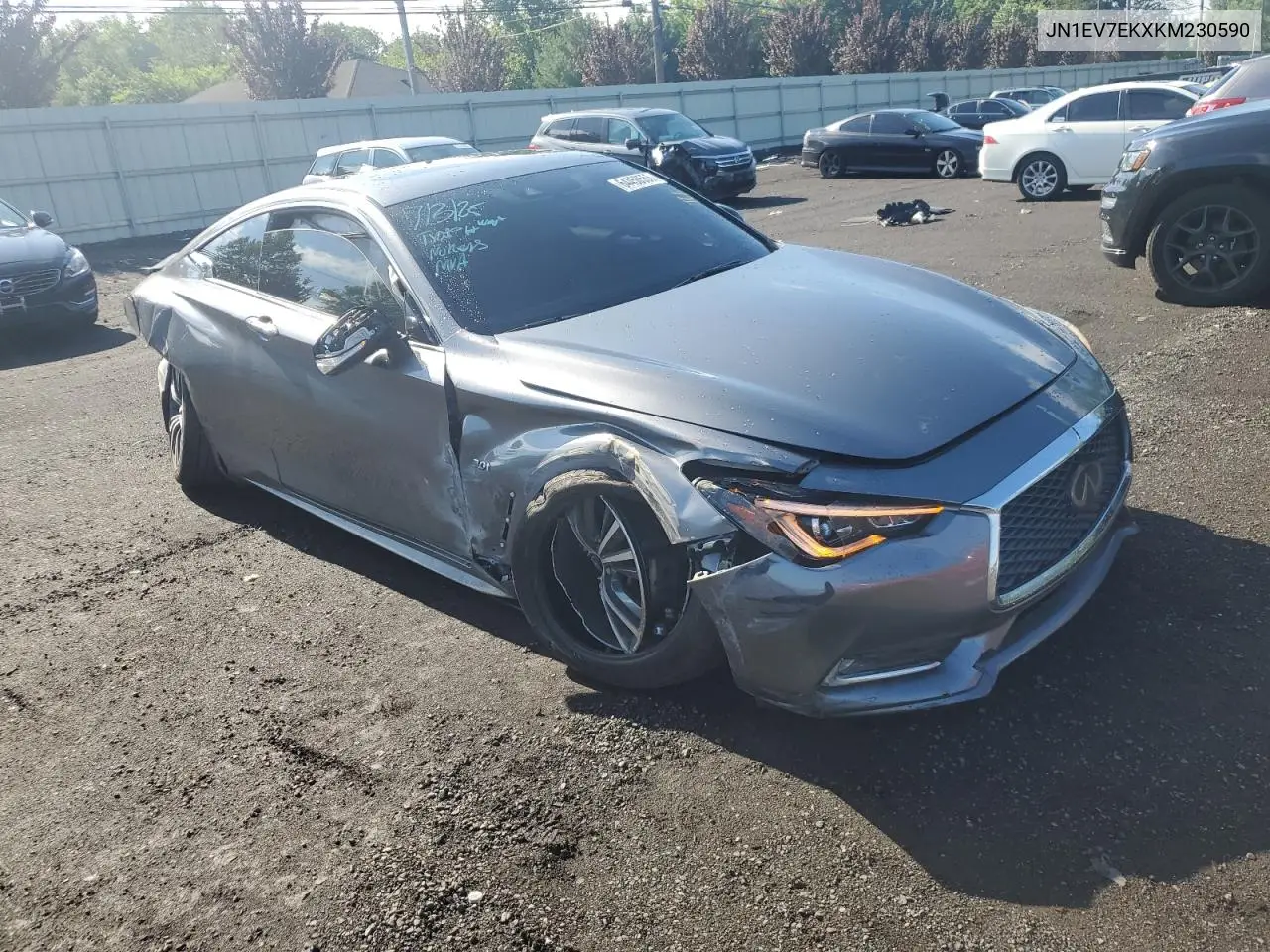 2019 Infiniti Q60 Pure VIN: JN1EV7EKXKM230590 Lot: 64450555