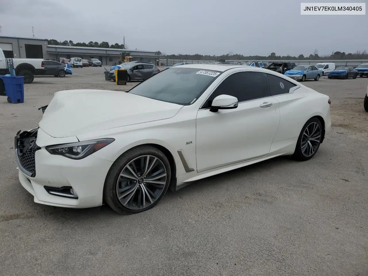 2020 Infiniti Q60 Pure VIN: JN1EV7EK0LM340405 Lot: 47387225