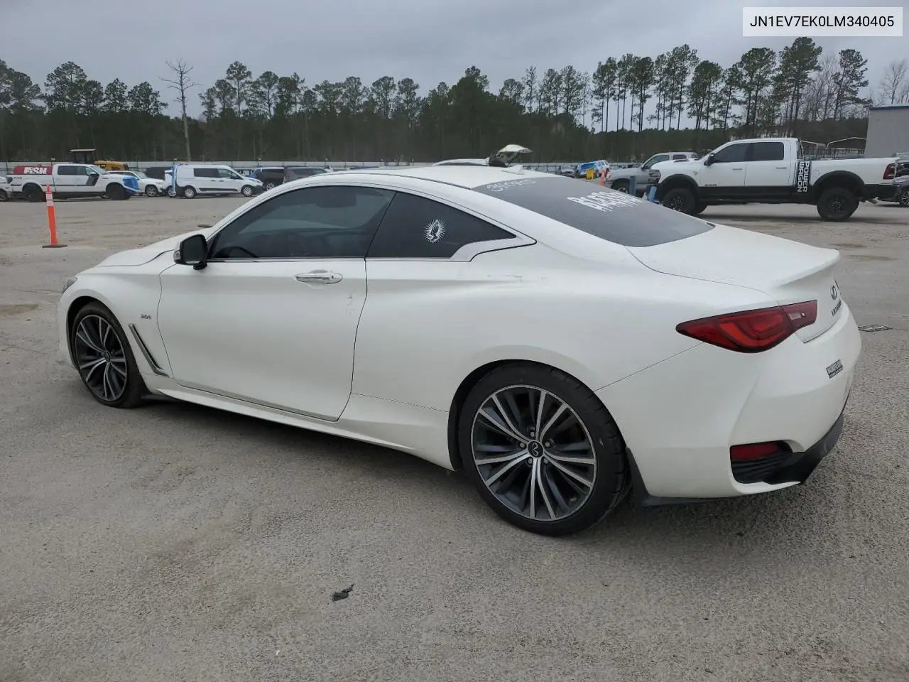 2020 Infiniti Q60 Pure VIN: JN1EV7EK0LM340405 Lot: 47387225