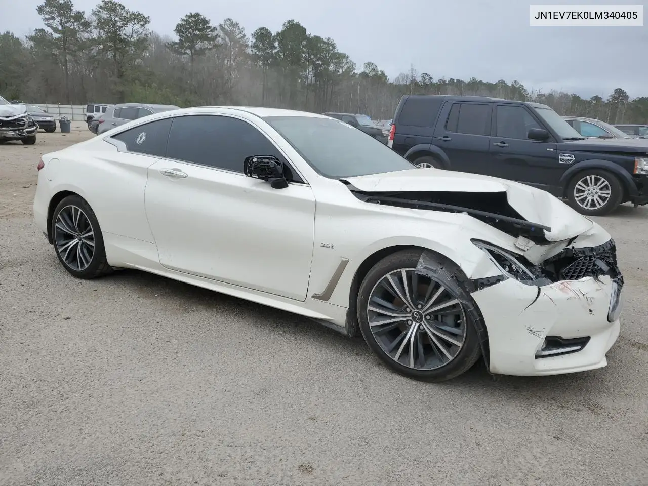 2020 Infiniti Q60 Pure VIN: JN1EV7EK0LM340405 Lot: 47387225