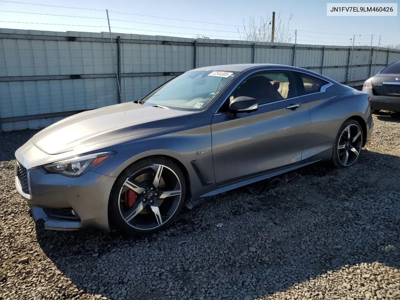 2020 Infiniti Q60 Red Sport 400 VIN: JN1FV7EL9LM460426 Lot: 52544305