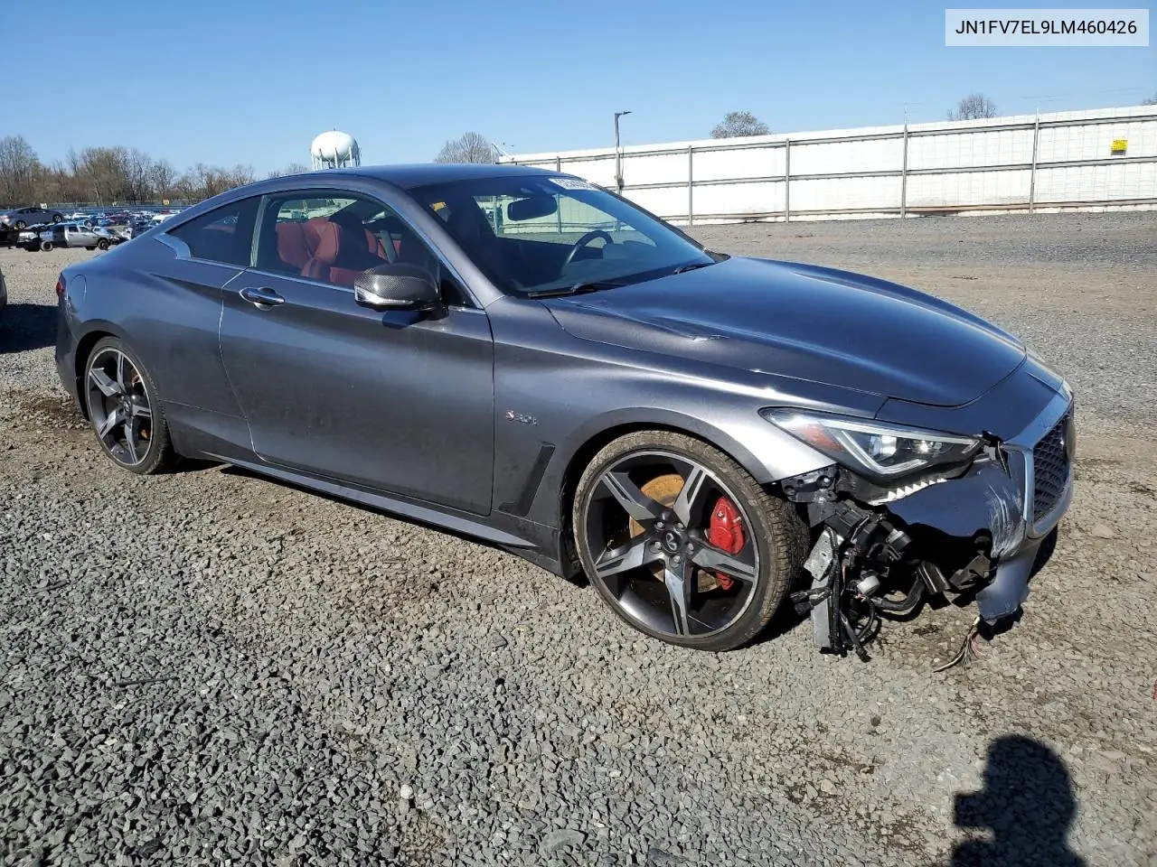 2020 Infiniti Q60 Red Sport 400 VIN: JN1FV7EL9LM460426 Lot: 52544305