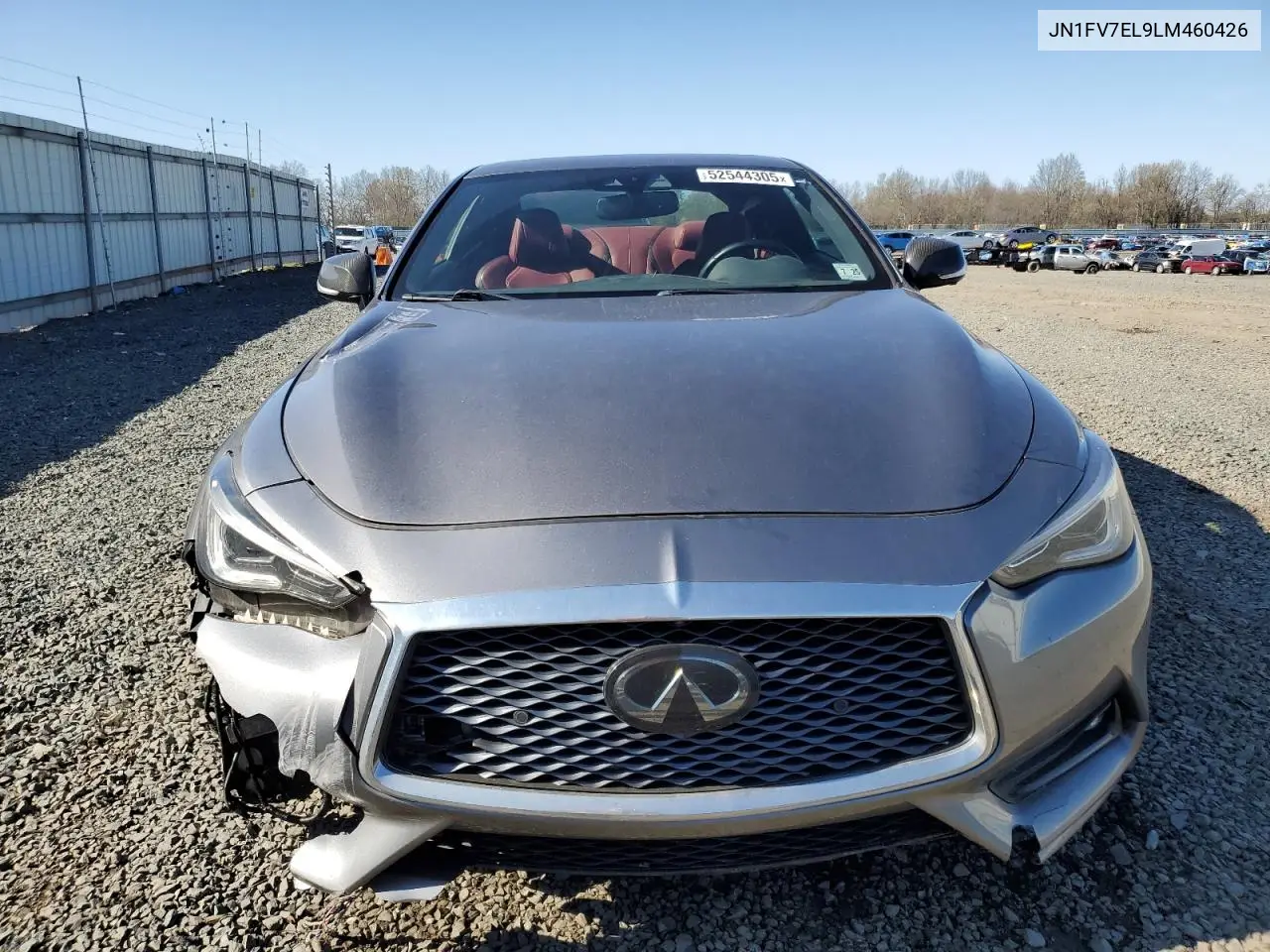 2020 Infiniti Q60 Red Sport 400 VIN: JN1FV7EL9LM460426 Lot: 52544305