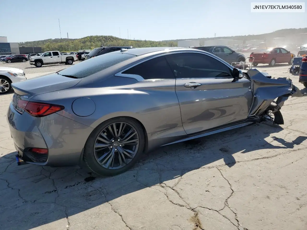 2020 Infiniti Q60 Pure VIN: JN1EV7EK7LM340580 Lot: 52643985