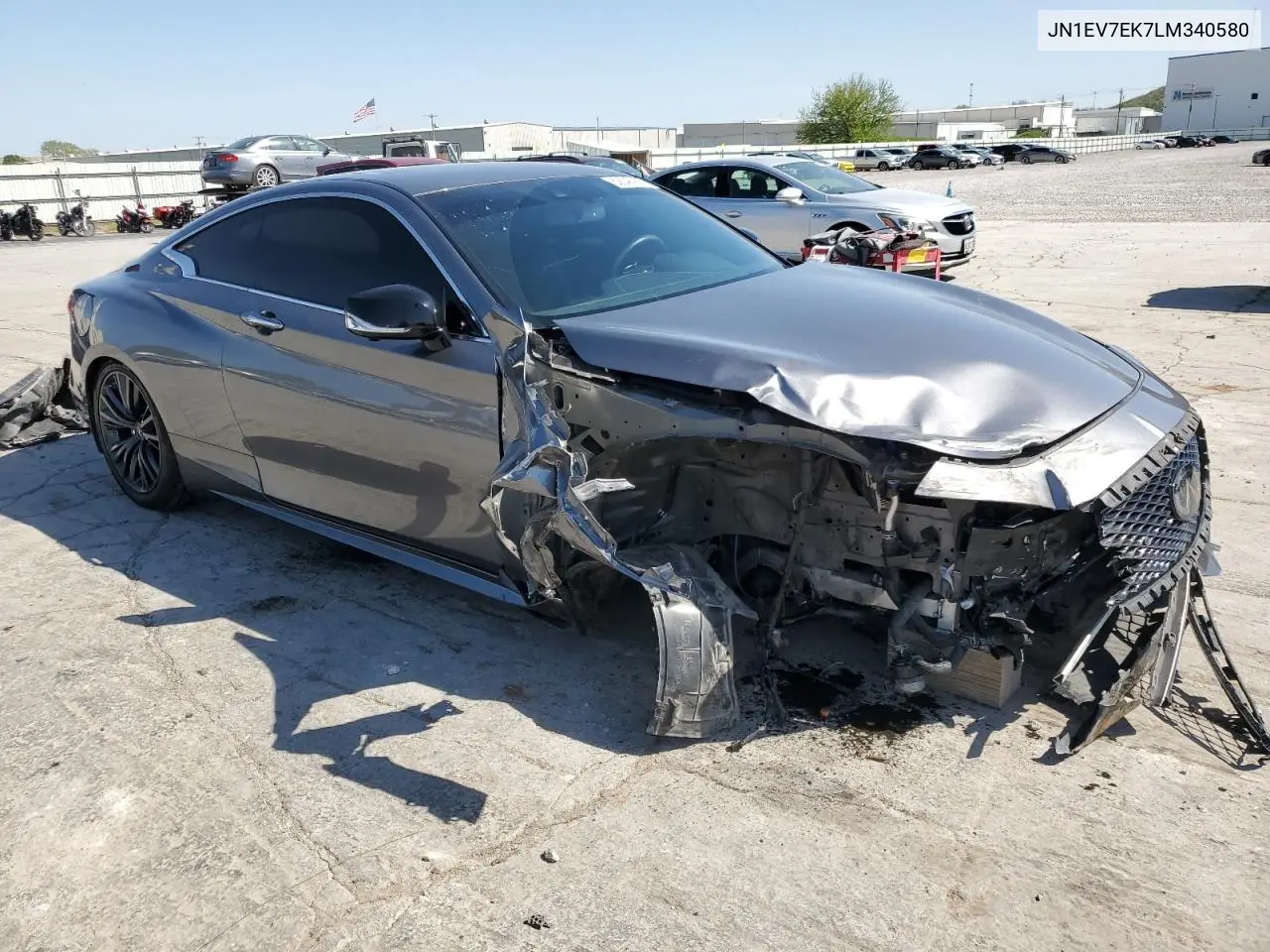 2020 Infiniti Q60 Pure VIN: JN1EV7EK7LM340580 Lot: 52643985