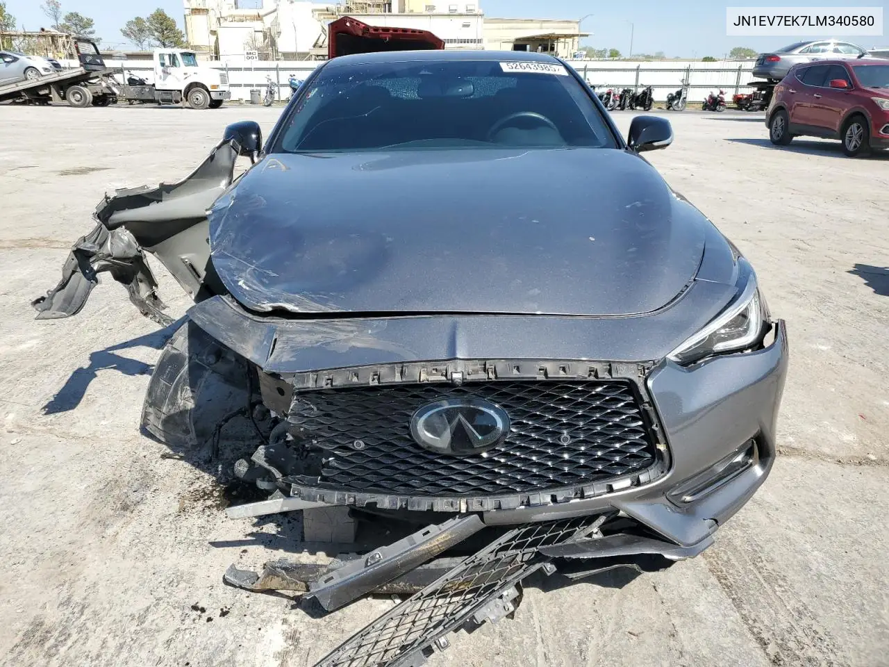 2020 Infiniti Q60 Pure VIN: JN1EV7EK7LM340580 Lot: 52643985