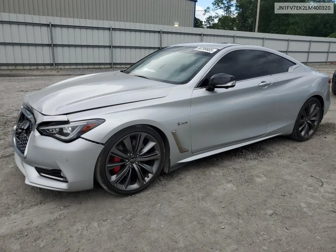 2020 Infiniti Q60 Red Sport 400 VIN: JN1FV7EK2LM400320 Lot: 56799905