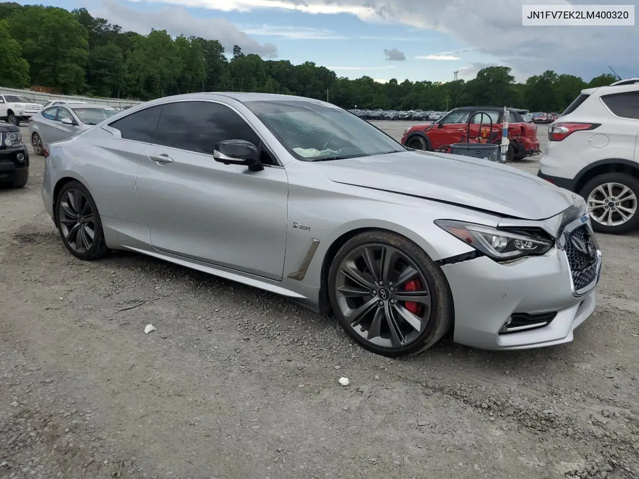 2020 Infiniti Q60 Red Sport 400 VIN: JN1FV7EK2LM400320 Lot: 56799905