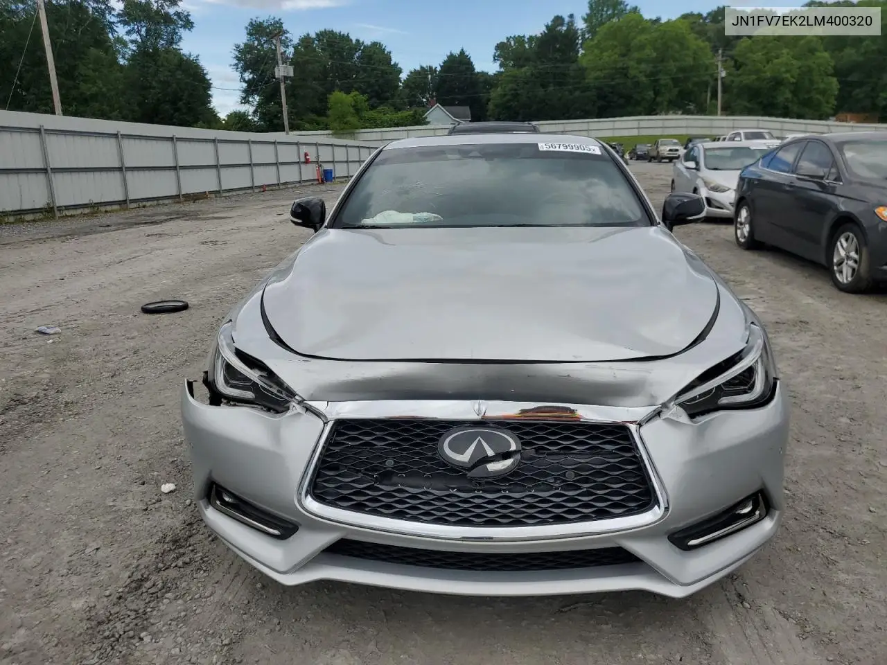2020 Infiniti Q60 Red Sport 400 VIN: JN1FV7EK2LM400320 Lot: 56799905