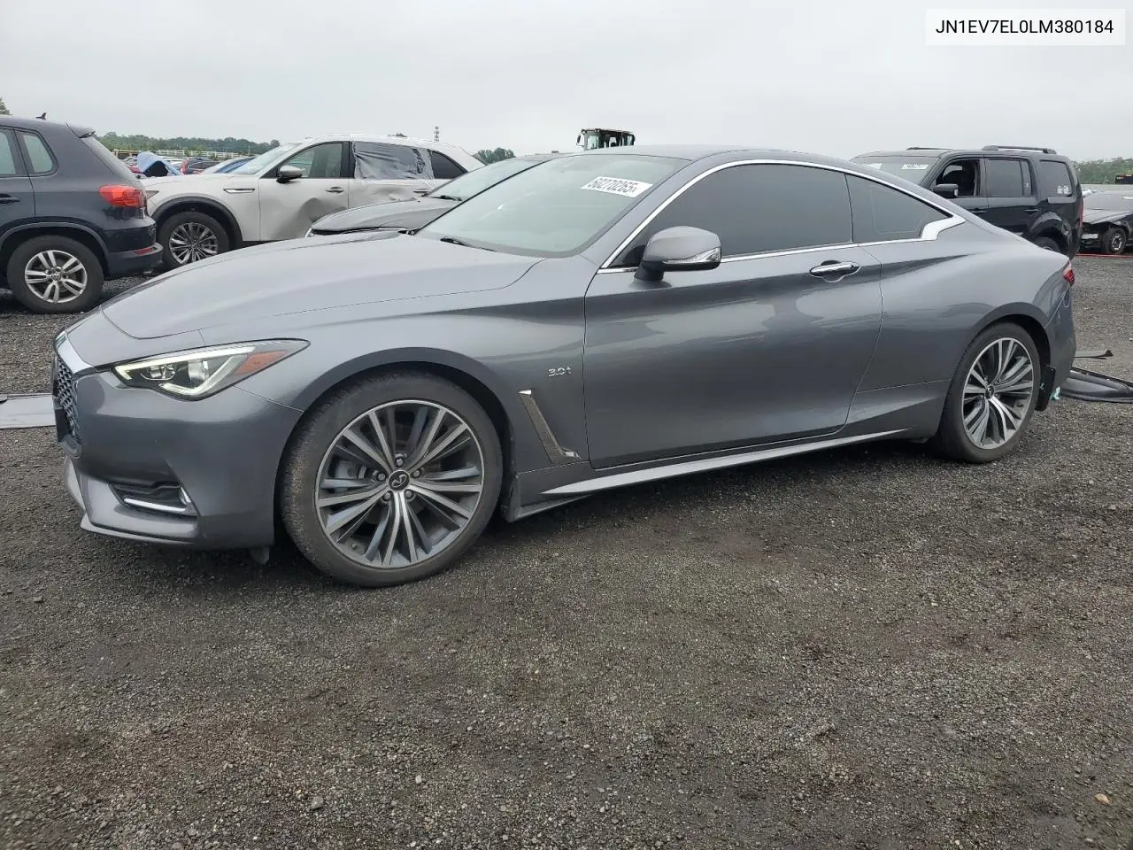 2020 Infiniti Q60 Pure VIN: JN1EV7EL0LM380184 Lot: 60270265