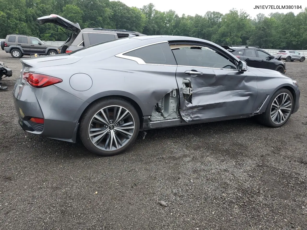 2020 Infiniti Q60 Pure VIN: JN1EV7EL0LM380184 Lot: 60270265