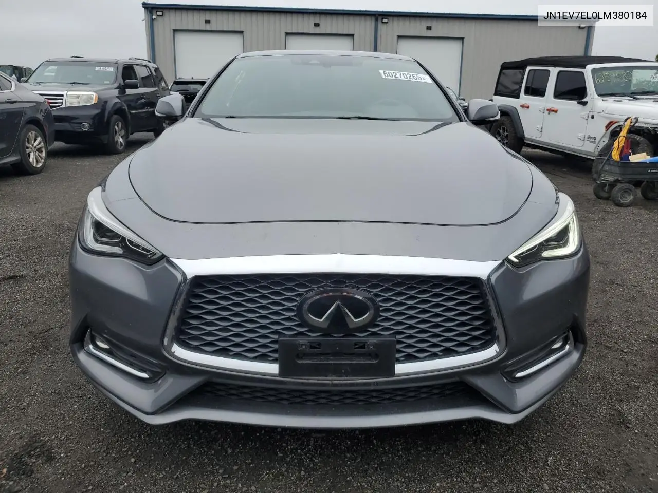 2020 Infiniti Q60 Pure VIN: JN1EV7EL0LM380184 Lot: 60270265
